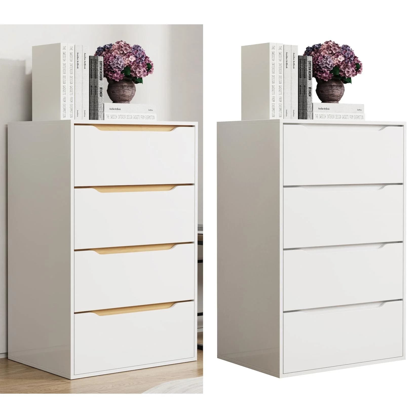 VCM Holz Kommode Malira XL mit 4 Schubladen