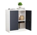 VCM Metall Büroschrank Aktenschrank Büromöbel Stahlschrank Bild 2