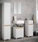 Vcm Midischrank Cosila 85x30x32 cm Anthrazit Honig-Eiche Bild 2
