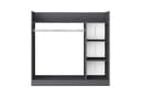 VCM Kleiderschrank Palosa M mit Regal & Stange Anthrazit Bild 3