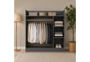 VCM Kleiderschrank Palosa M mit Regal & Stange Anthrazit Bild 4