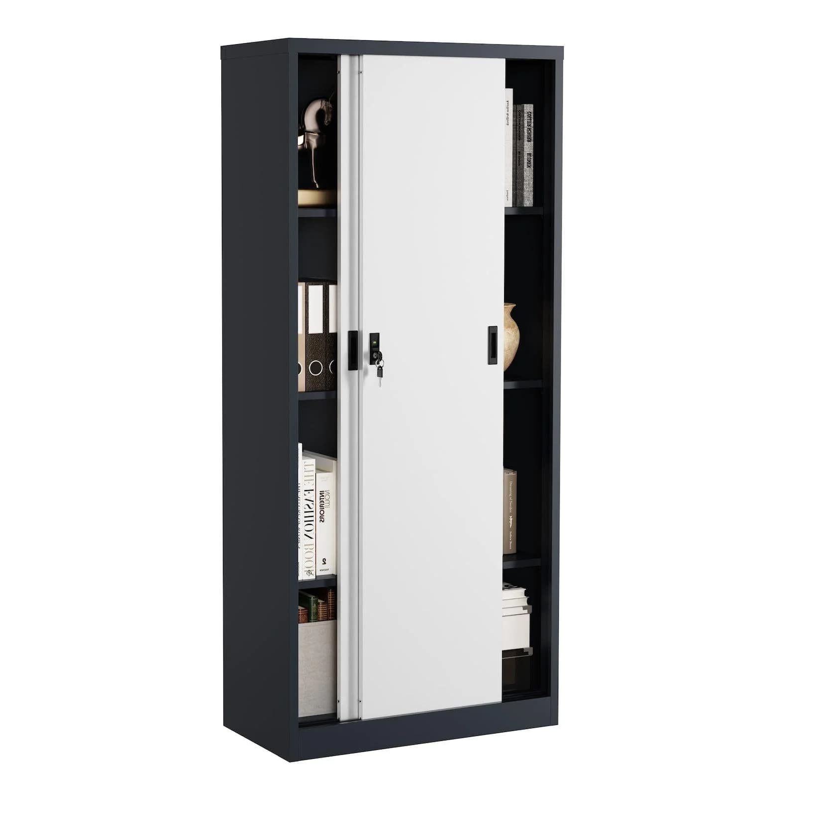 VCM Metall Büroschrank Aktenschrank Büromöbel