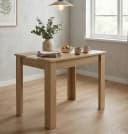 VCM Esstisch Disalo 80x50 cm Holzwerkstoff Honig-Eiche Weiß Bild 4