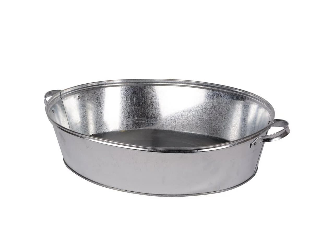 UNUS GARDEN Zinkübertopf Oval 27L mit Griffen Silber - Bild 2