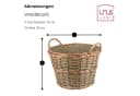 UNUS HOME Kaminholzkorb Weide mit 2 Griffen braun Bild 3