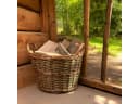 UNUS HOME Kaminholzkorb Weide mit 2 Griffen braun Bild 4