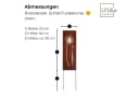 UNUS GARDEN Gartenstecker Roststecker Pusteblume Braun Metall Bild 4