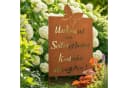 UNUS GARDEN Gartenstecker Roststecker Schild Spruch Unkraut Bild 1