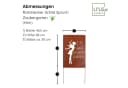 UNUS GARDEN Gartenstecker Roststecker Schild Zaubergarten Metall Rostoptik Bild 4