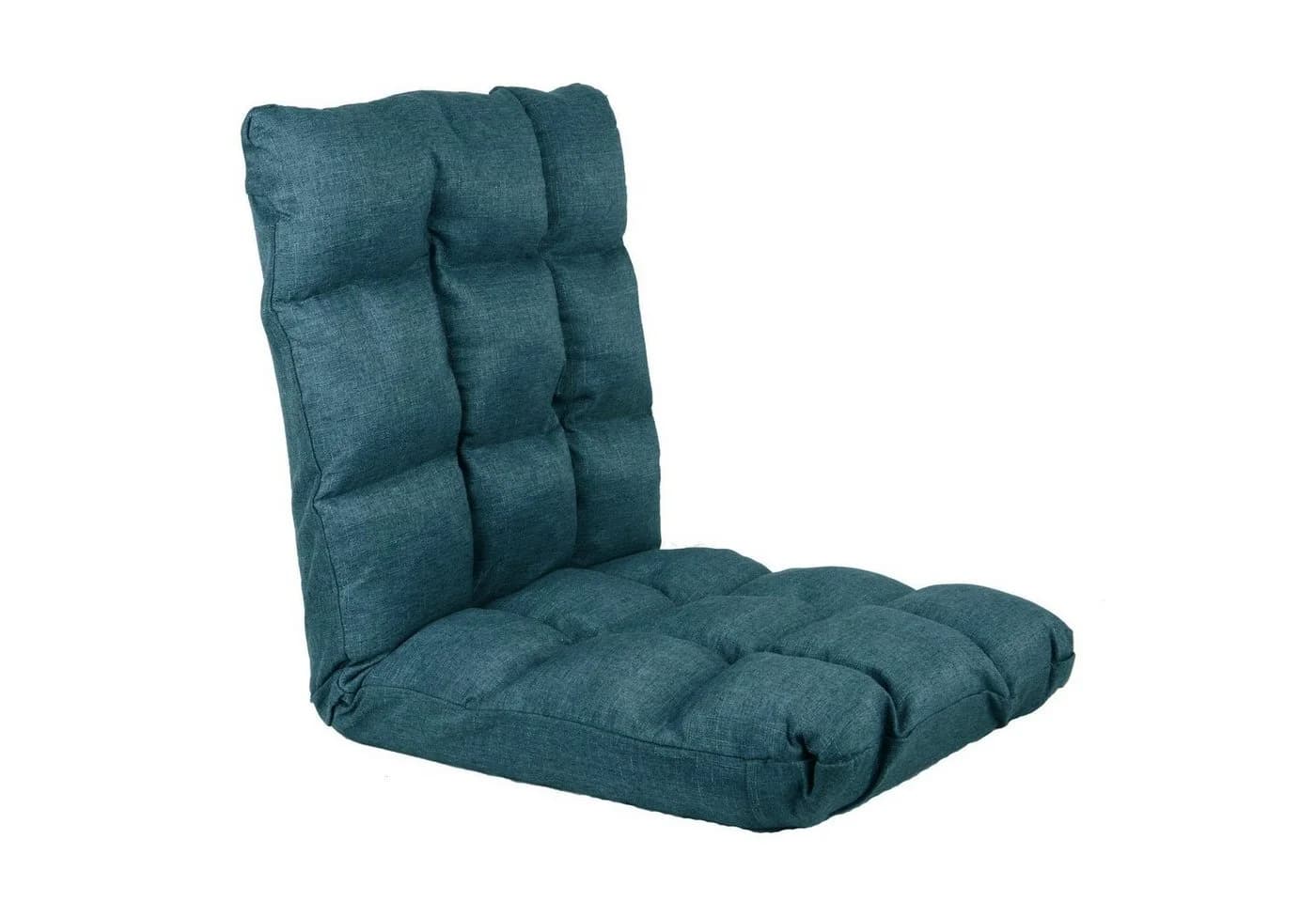 UNUS HOME Bodenstuhl Sessel Blau Verstellbare Rückenlehne - Bild 2