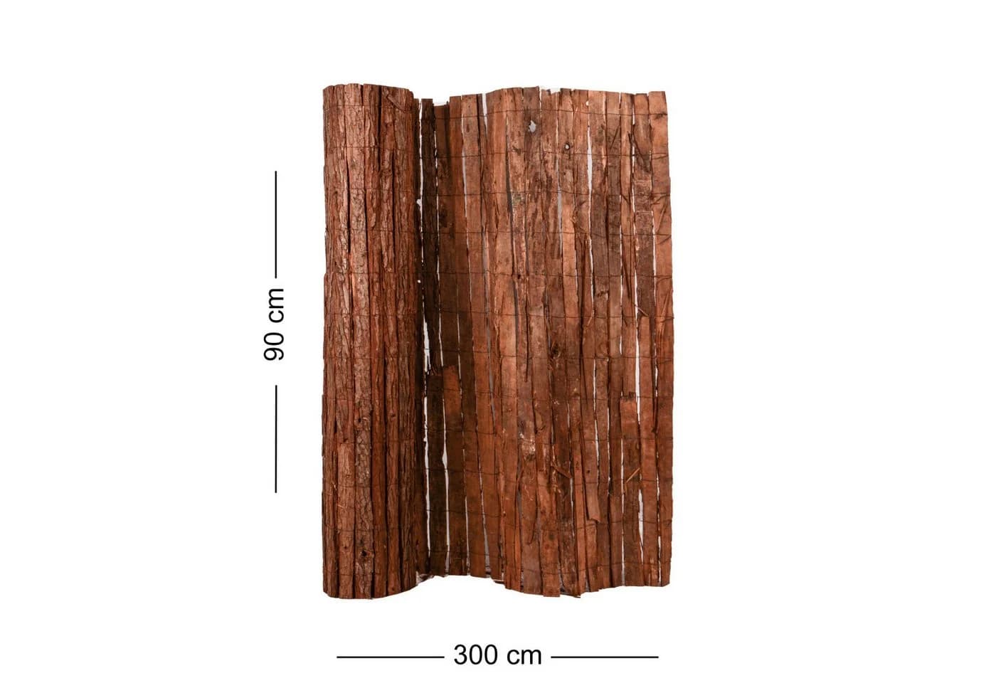 UNUS GARDEN Balkonsichtschutz Rinde 90x300 cm