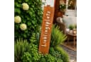 UNUS GARDEN Gartenstecker "Lieblingsplatz" Metallschild Rostoptik Bild 1