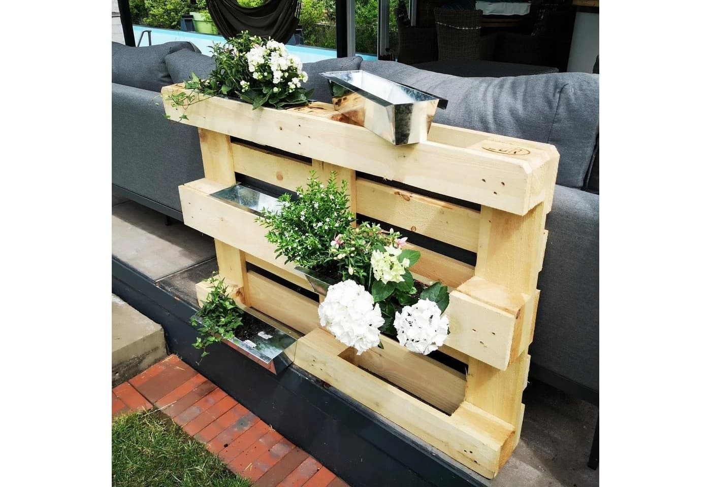 UNUS GARDEN Blumenkasten Zink 6er Set