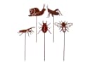 UNUS GARDEN Gartenstecker 5er Set Insekten Rostoptik Metall Bild 2