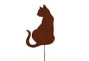 UNUS GARDEN Katzen-Gartenstecker 3er Set Rostoptik Metall Bild 3