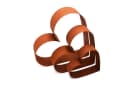 UNUS GARDEN Beetbegrenzung Herz 3er Set Rost Metall Bild 3