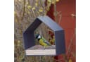 UNUS GARDEN Vogelhaus aus Zink mit Holz zum Aufhängen Bild 1