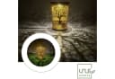 UNUS GARDEN Solarlaterne Metall Kupferfarben mit Baum-Dekor Bild 1