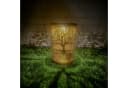 UNUS GARDEN Solarlaterne Metall Kupferfarben mit Baum-Dekor Bild 4