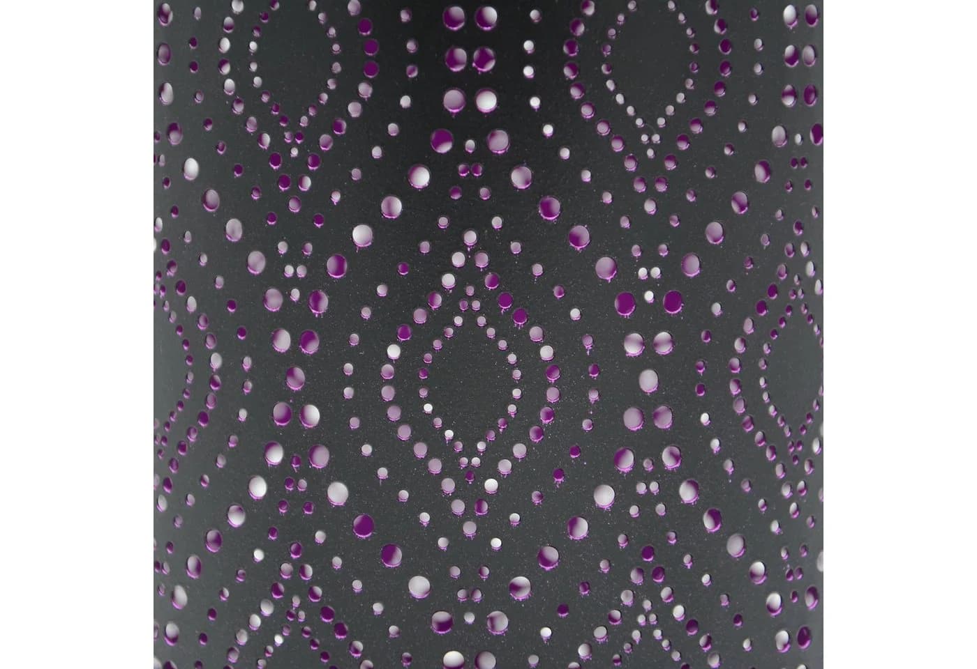 UNUS GARDEN Solarlaterne Metall Schwarz/Rosa mit Pfauenfeder-Lichteffekt - Bild 5
