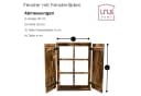 UNUS HOME Deko-Fenster mit Fensterläden Holz Landhaus Bild 5