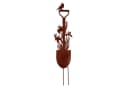 UNUS GARDEN Gartenstecker Spaten mit Blumen Rostoptik Bild 2