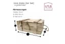 UNUS HOME Dekokiste Holz-Kisten mit Deckel 2er Set Braun Bild 5