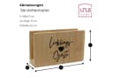 UNUS HOME Serviettenhalter Bambus Stilvoll Bild 5