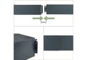 UNUS GARDEN Beeteinfassung Metall Anthrazit 500x14 cm Bild 5