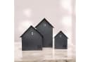 UNUS HOME Deko Häuser Metall 3er Set Schwarz Bild 4