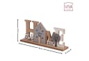 UNUS HOME Dekofigur Holzaufsteller HOME Motiv Rustikal Braun Bild 3