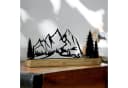 UNUS HOME Dekofigur Aufsteller Berglandschaft Metall Bambus Bild 1
