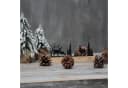 UNUS HOME Dekofigur Aufsteller Wald 3 Hirsche Schwarz Metall Bambus Bild 3