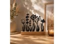 UNUS HOME Dekofigur Blumenwiese Silhouette Schwarz Metall Bambus Bild 1