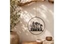 UNUS HOME Wanddekoobjekt Aufhänger Blumenornament Metall Schwarz Bild 1