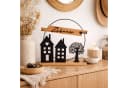 UNUS HOME Dekofigur Zuhause Schwarz Metall Bambus Wohndekoration Bild 1