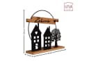 UNUS HOME Dekofigur Zuhause Schwarz Metall Bambus Wohndekoration Bild 5