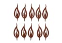 UNUS GARDEN Flammen-Gartenstecker 10er Set Rostoptik Metall Bild 2