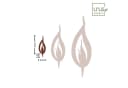 UNUS GARDEN Flammen-Gartenstecker 10er Set Rostoptik Metall Bild 4