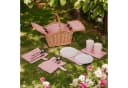 UNUS GARDEN Picknickkorb Kinder Weide Rosa Rechteckig Bild 1