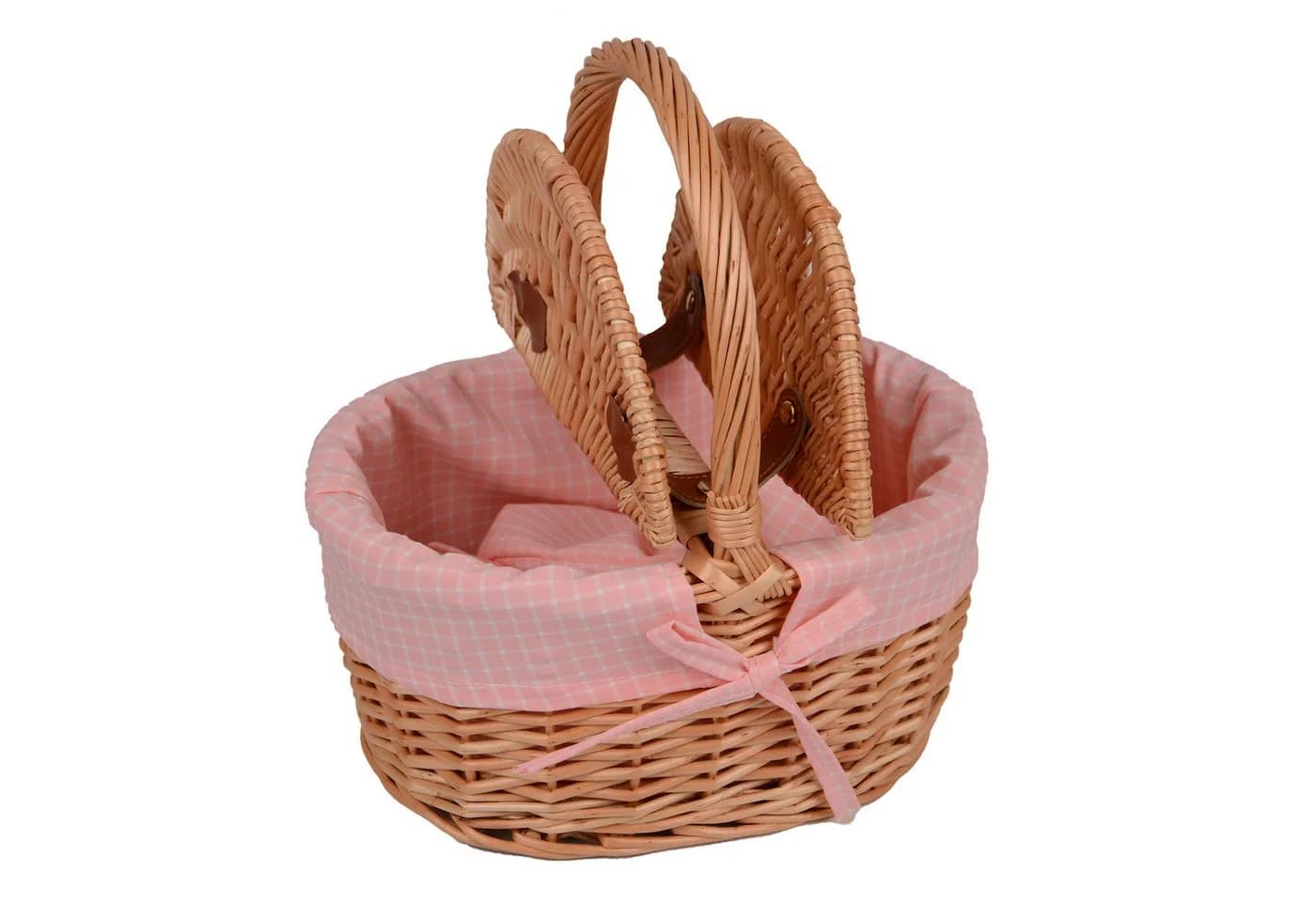 UNUS GARDEN Picknickkorb Kinder Oval Weide mit Besteckset - Bild 3