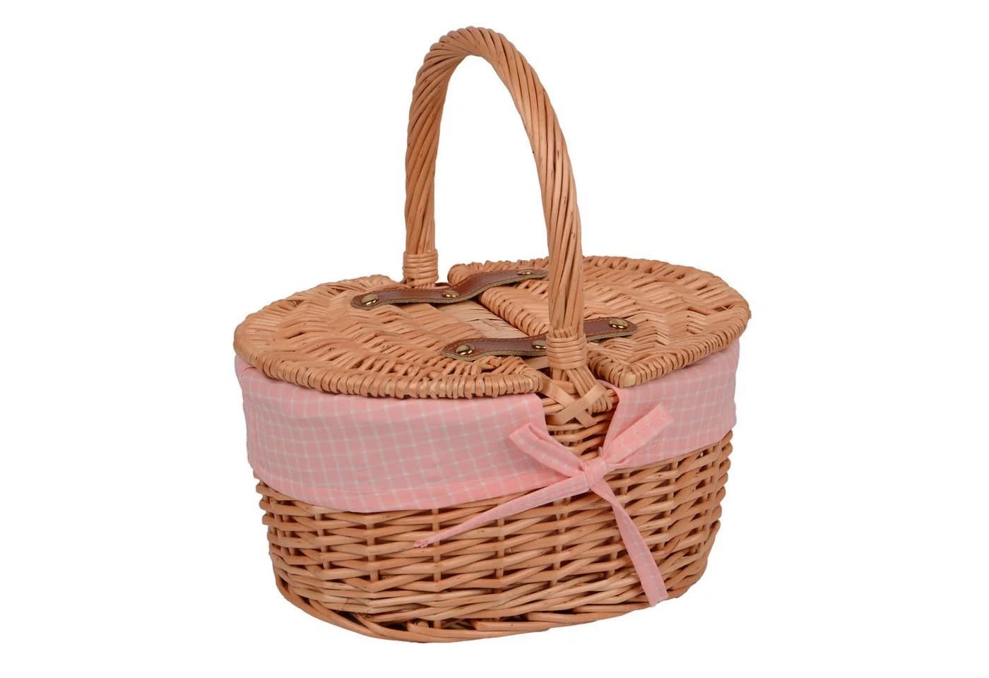 UNUS GARDEN Picknickkorb Kinder Oval Weide mit Besteckset - Bild 4