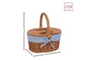 UNUS GARDEN Picknickkorb Kinder Oval Weide mit Besteckset Bild 5