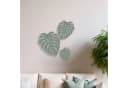 UNUS HOME Wanddeko Monstera Metall 3er-Set Grün Bild 1