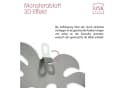 UNUS HOME Wanddeko Monstera Metall 3er-Set Grün Bild 3