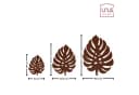 UNUS HOME Wanddeko Monstera Metall 3er-Set Grün Bild 4