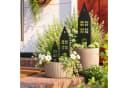 UNUS Garden 3er Set Gartenstecker Schwarz Metall Bild 1