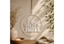 UNUS HOME Wanddekoobjekt Aufhänger Blumenornament Metall Rost/Schwarz Bild 1