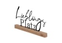 UNUS HOME Aufsteller Lieblings Platz Schwarz Metall Bambus Bild 4