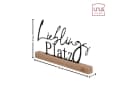 UNUS HOME Aufsteller Lieblings Platz Schwarz Metall Bambus Bild 5